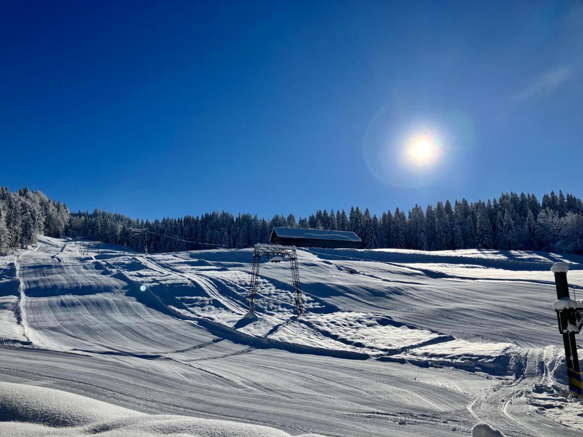 Ferienwohnung Bergblick Am Rande Der Wildnis Sibratsgfäll Exterior foto